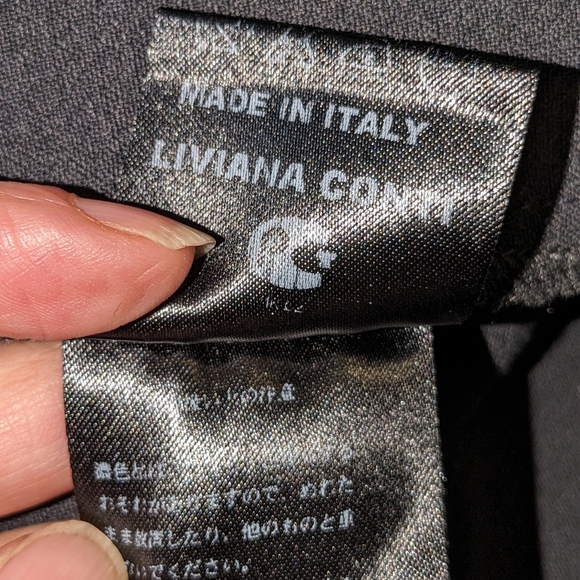 Liviana Conti little black dress Sz L - Picture 7 of 8